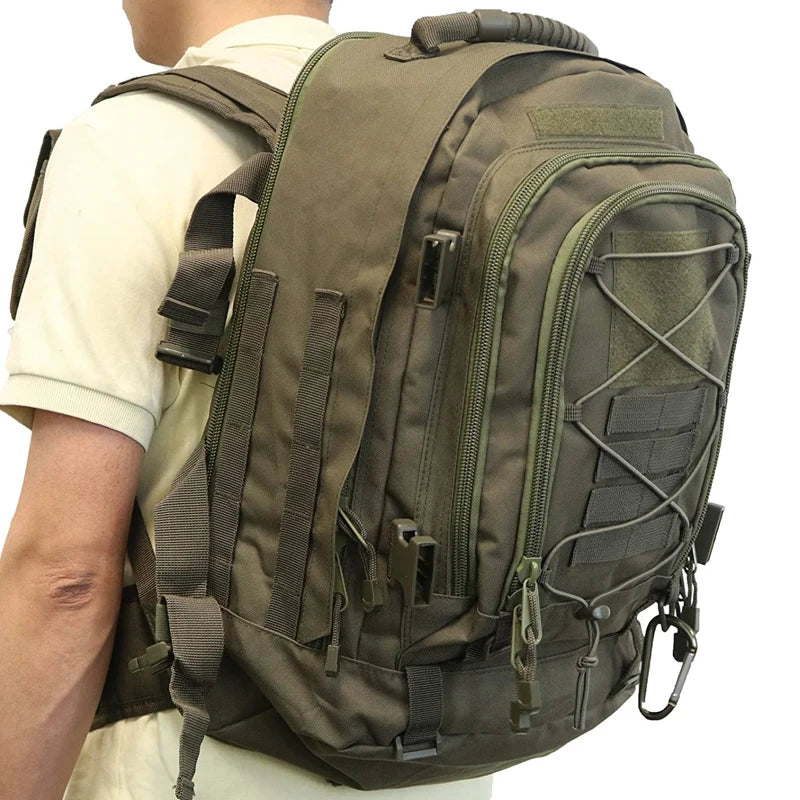 LQARMY 65L Tactical Expandable Warpack – Heavy-Duty Military Grade MOLLE Rucksack for Apocalypse-Ready Hiking, Camping, Travel & Combat - Premium bag from dsers - Just $80.99! Shop now at Lizard Vigilante