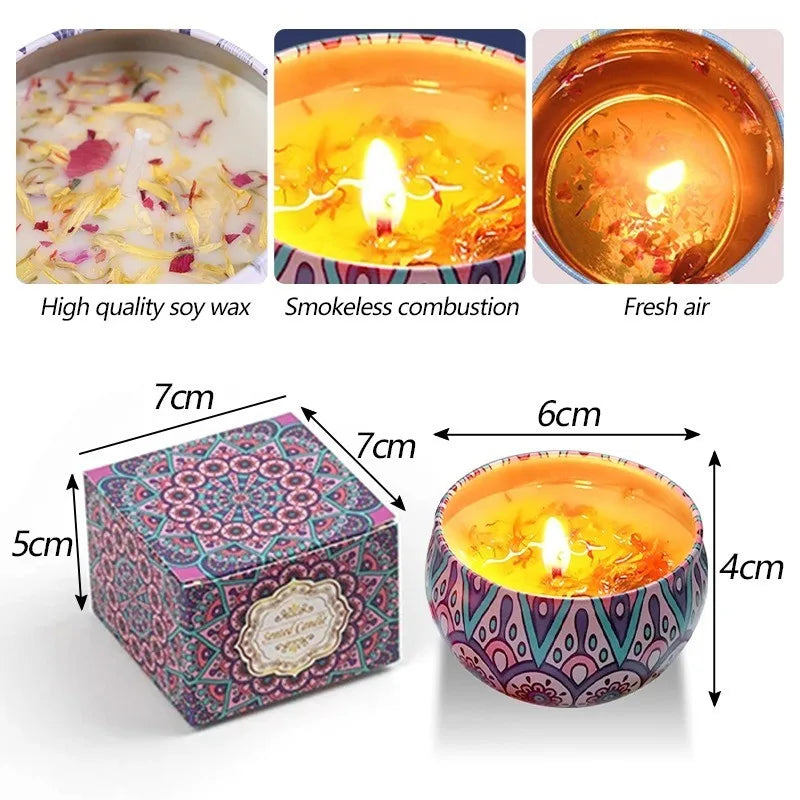 Scented Candle Handmade Natural Soy Aromatherapy Fragrance Birthday/New Year/Teacher Day/Christmas/Party Mother's Day Gift