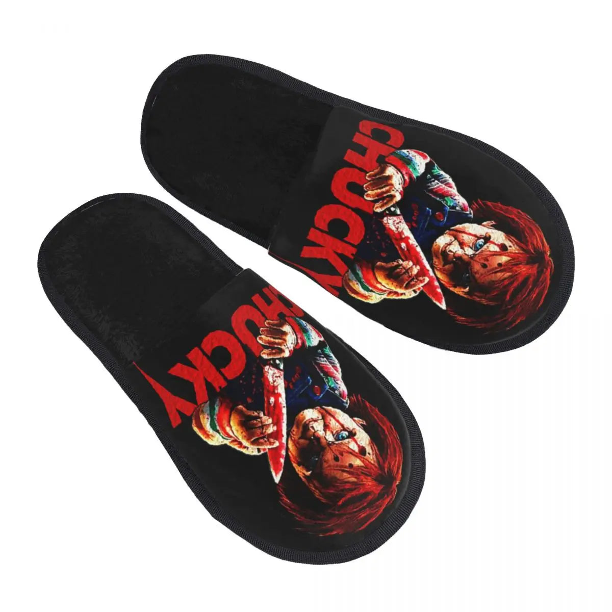 Custom Bride of Chucky Comfort Scuff Memory Foam Slippers – Women Horror Movie Child's Play Hotel House Shoes - Premium slippers from Lizard Vigilante - Just $26.66! Shop now at Lizard Vigilante