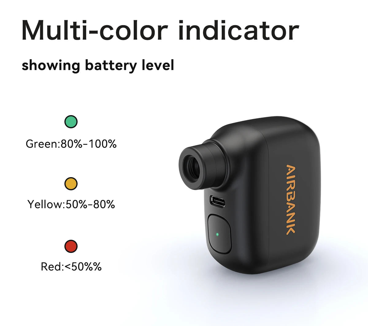 AIRBANK Pocket SE Mini Electric Pump – Ultra Compact Cordless Bike Compressor 2025 Fast Charge Edition