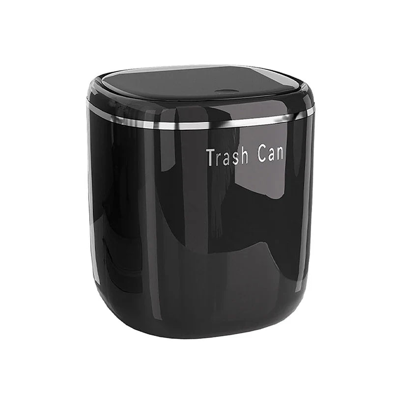 Mini Press Trash Can Desktop Garbage Basket Home Table Plastic Waste Bins Office Supplies Dustbins Sundries Box