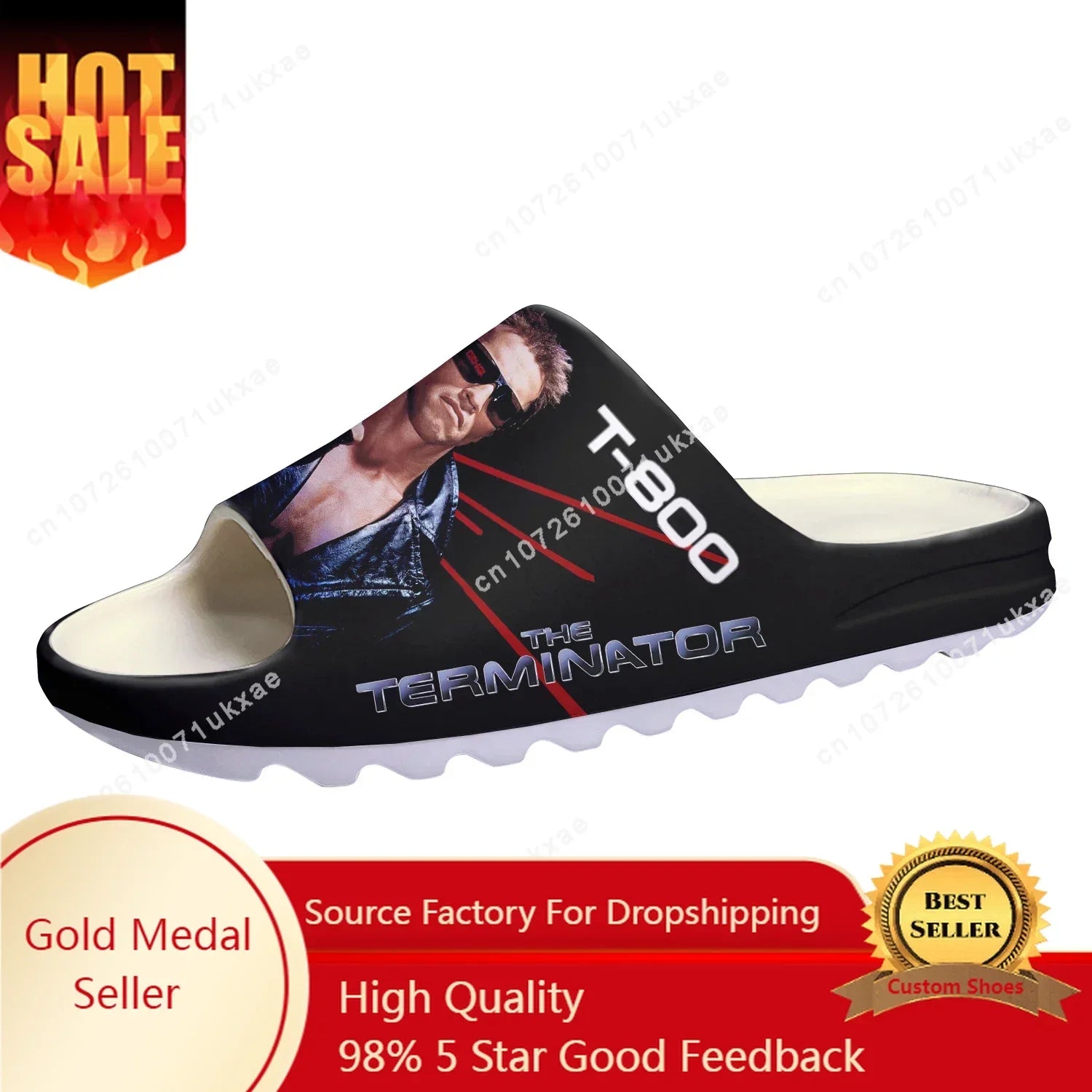 The Terminator Soft Sole Sllppers Movie Home Clogs Step On Water Shoes Mens Womens Teenager Step in Sandals - Premium slippers from Lizard Vigilante - Just $39.99! Shop now at Lizard Vigilante