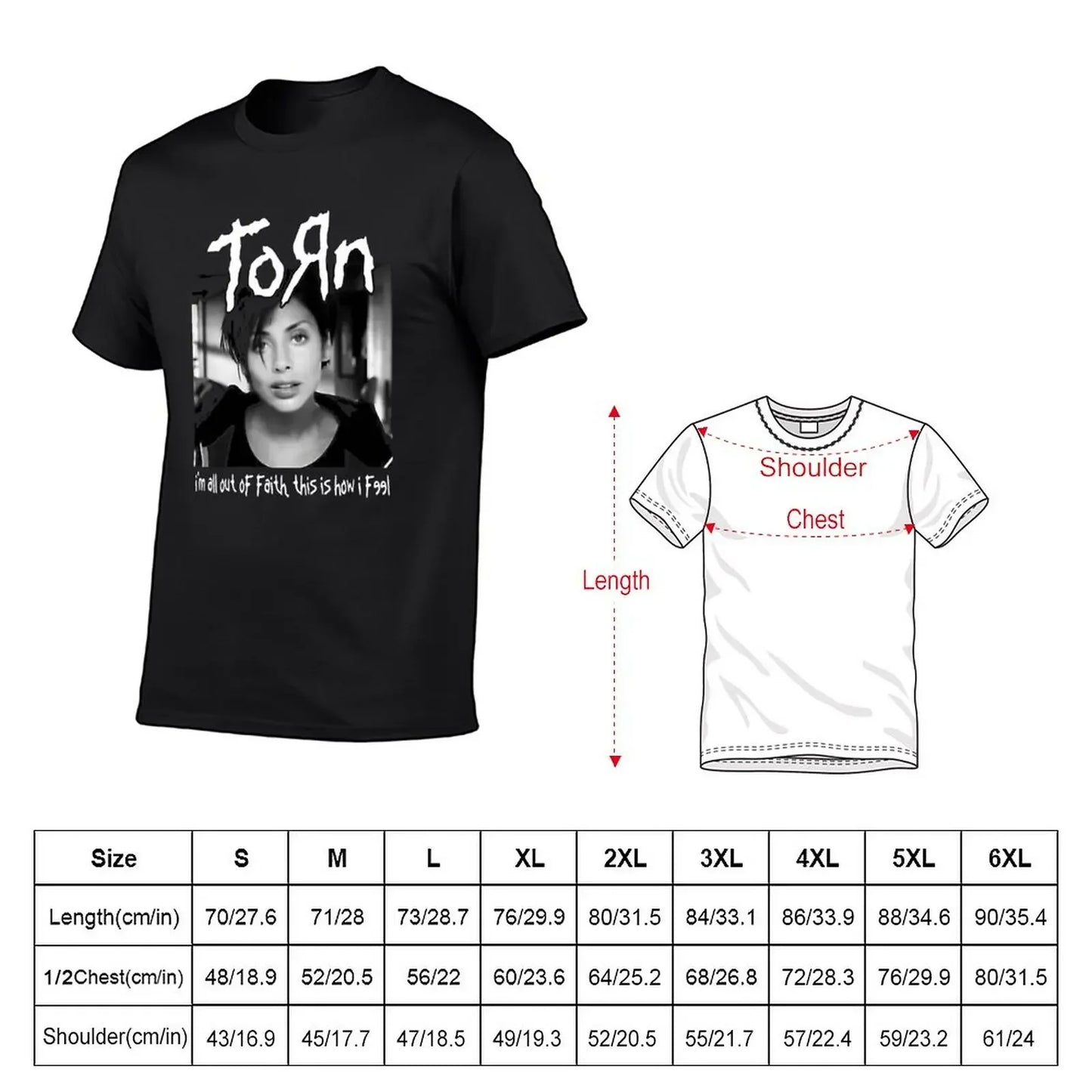 Natalie Imbruglia: KORN Torn T-Shirt - Premium t-shirt from Lizard Vigilante - Just $27.88! Shop now at Lizard Vigilante