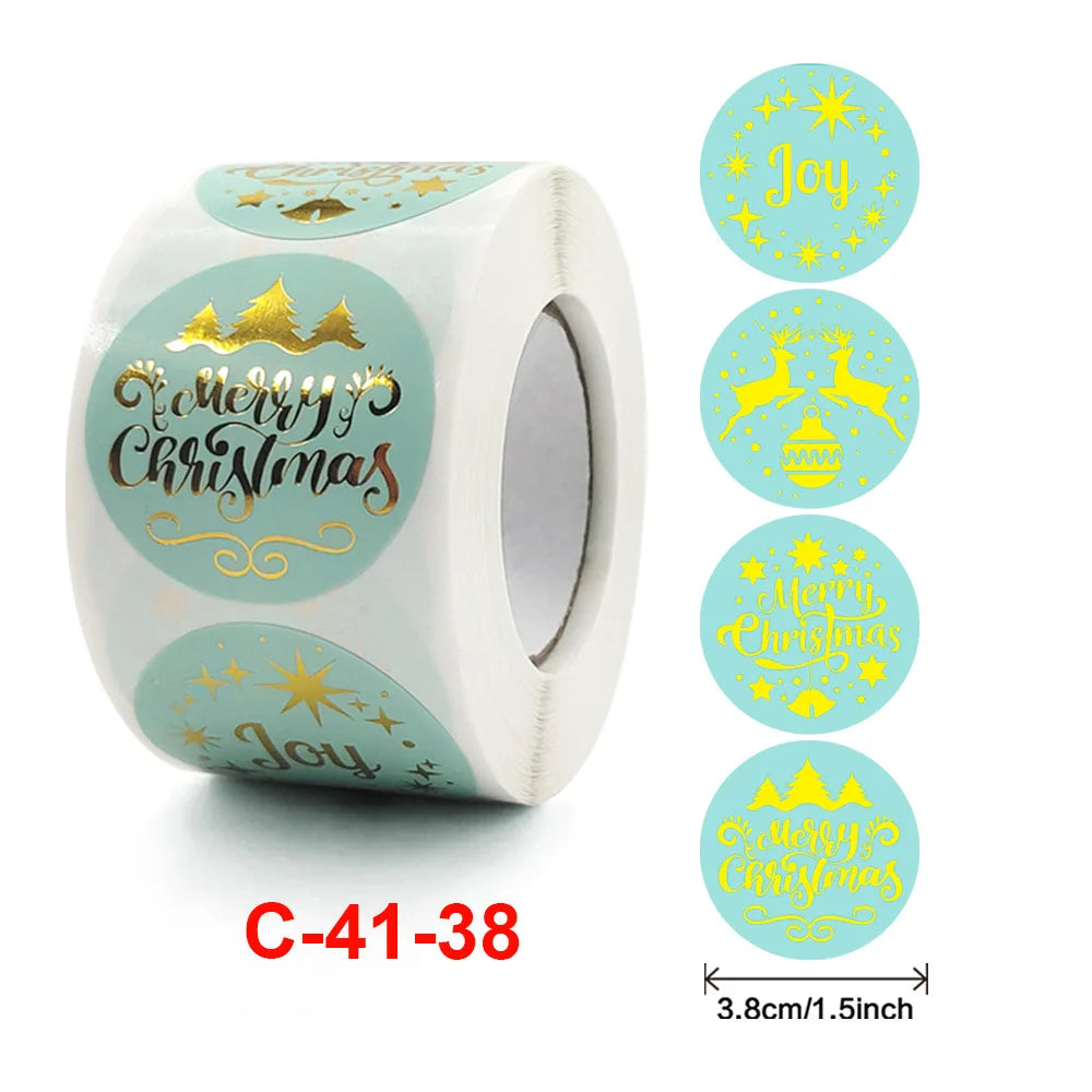1.5 Inch Happy Easter Rabbit Stickers Sealing  Bunny Thank You  Sticker Roll for Gift Packging  Decor School Stationery Supplies