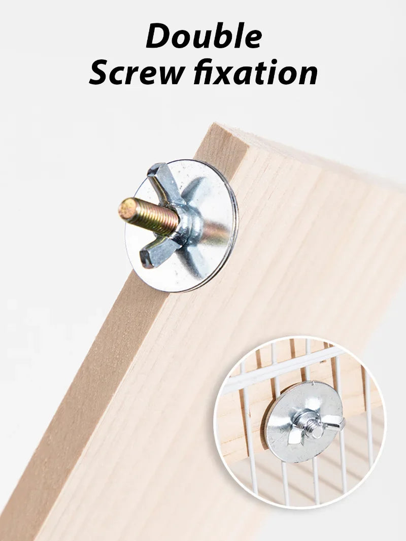 Wood Stand Platform Pet Bird Toys Parrot Rack Hamster Perches Paw Clean Cage Board Accessories for Gerbils Mice Wood Toys