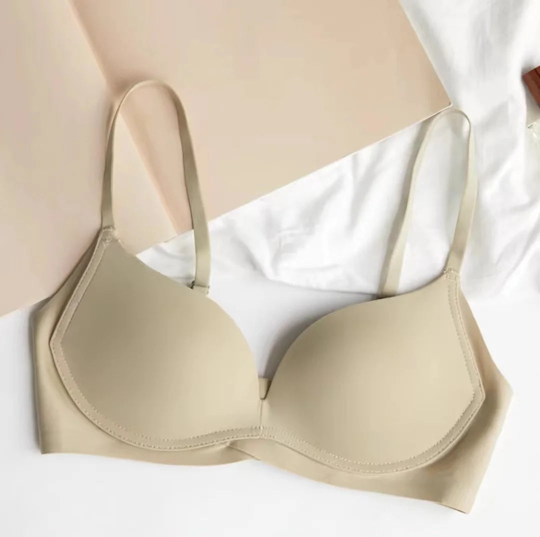 No Trace Women's Bra, Small Chest, Push Up, Push Up, No Steel Ring, Comfortable Sports Shockproof Women's Underwear