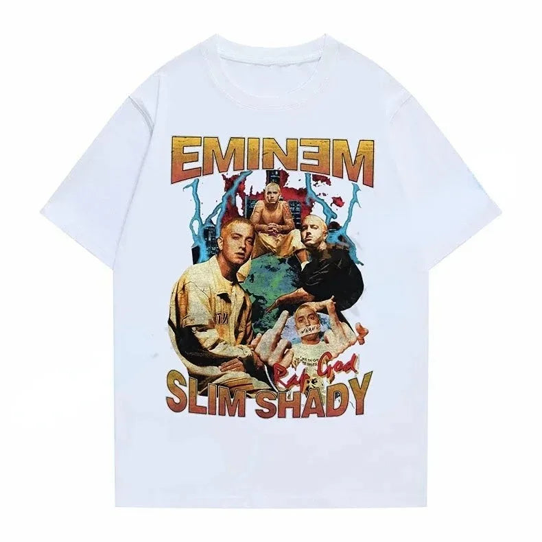 Eminem 2024 Streetwear Revolution Tee – Hip Hop Inspired Casual T-Shirt for Men, Women & Kids – Summer Edition - Premium tee from Lizard Vigilante - Just $23.88! Shop now at Lizard Vigilante