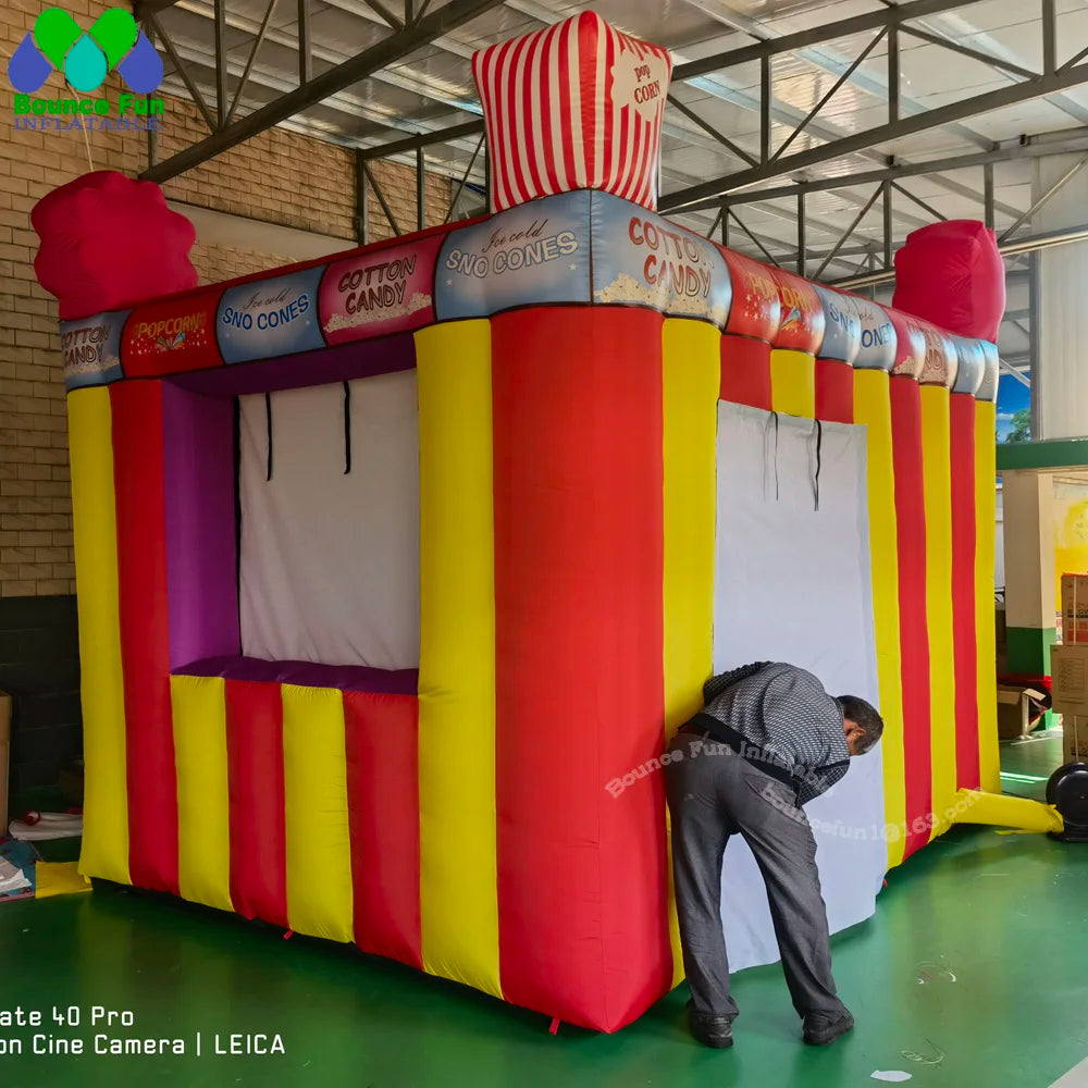 Candy Carnival Dreamscape™ Portable Inflatable Concession Stand – Vibrant 10ft Pop-Up Booth for Ice Cream, Popcorn, & Sweet Treats – Customizable for Parties, Promotions & Events - Premium bounce house from Lizard Vigilante - Just $1111.08! Shop now at Lizard Vigilante