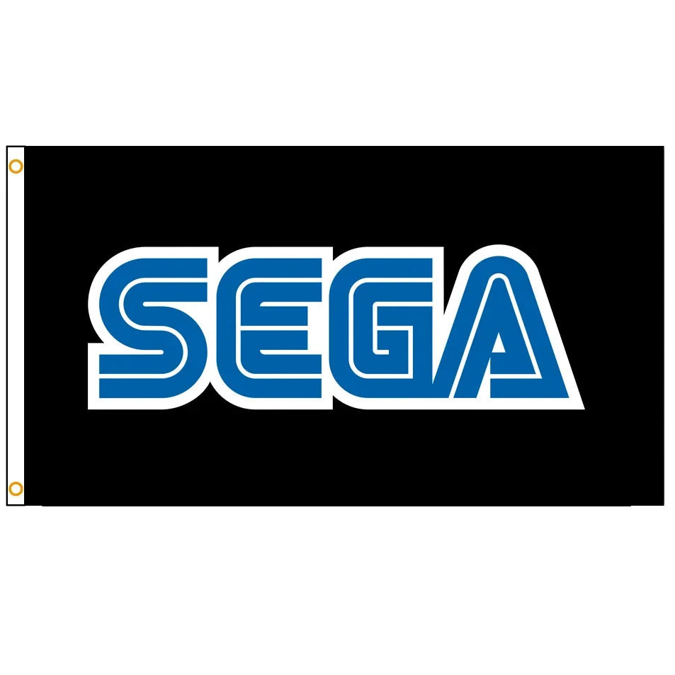 Sega Game Flag – Polyester Printed Banner for Home and Game Room Decor - Premium banner from Lizard Vigilante - Just $3.99! Shop now at Lizard Vigilante