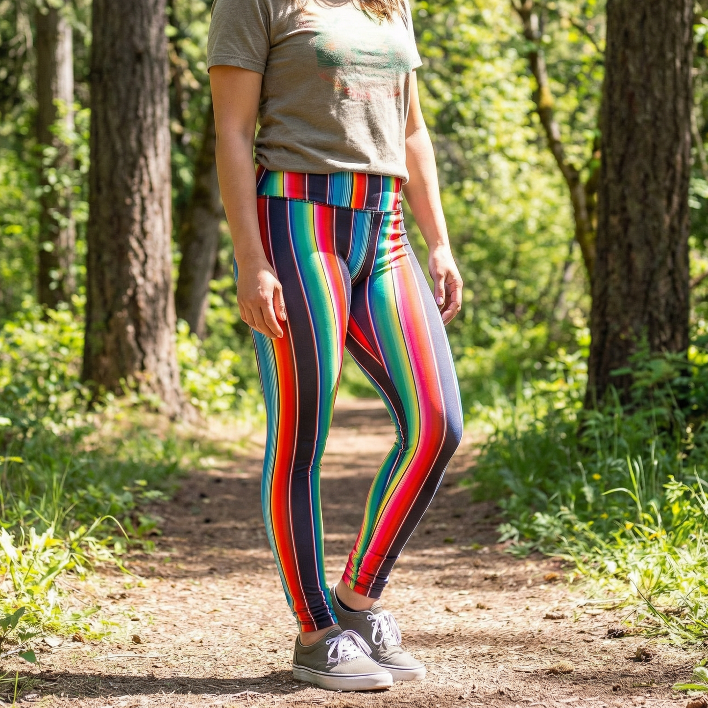 Serape High-Waisted Activewear Leggings [Sizes S & 3X Remaining]