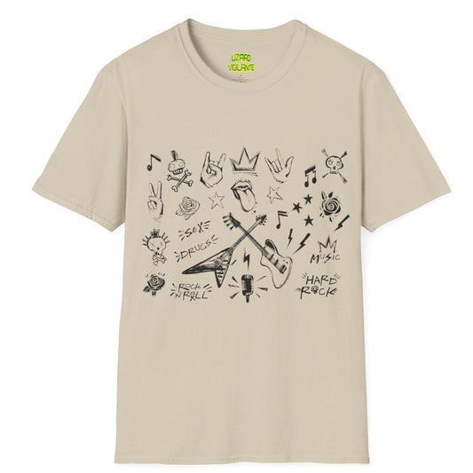 Sexdrugs & Rock and Roll Unisex Softstyle T-Shirt - Lizard Vigilante