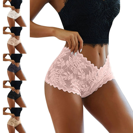 Sexy Lace High Waist Bikini Thong Panties – Soft & Stretchy Women’s Underwear Pack, Comfortable & Elegant - Premium panties from Lizard Vigilante - Just $2.99! Shop now at Lizard Vigilante