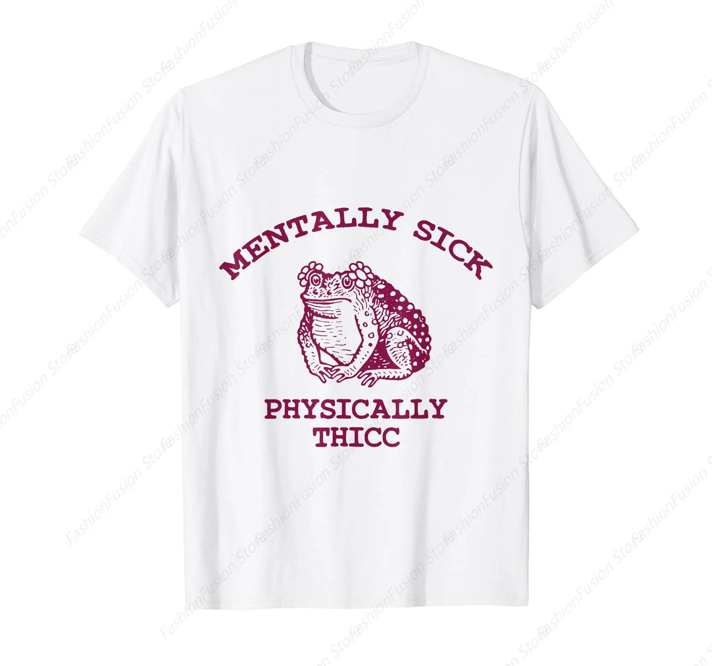 Mentally Sick Physically Thick T-Shirt Cotton Crew Neck Printed Tshirt Mens Clothing for Daily Outdoor Shirts Classic Tee Tops - Premium t-shirt from Lizard Vigilante - Just $23.88! Shop now at Lizard Vigilante