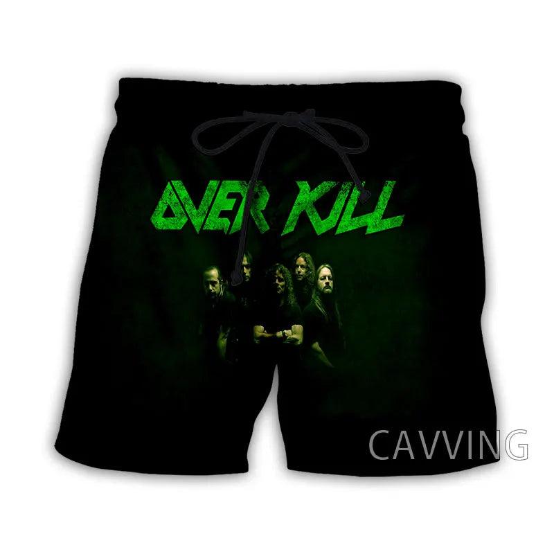 Overkill Band Summer Beach Shorts Streetwear Men Quick Dry Vacation Casual Shorts Women/Men's 3D Print - Lizard Vigilante