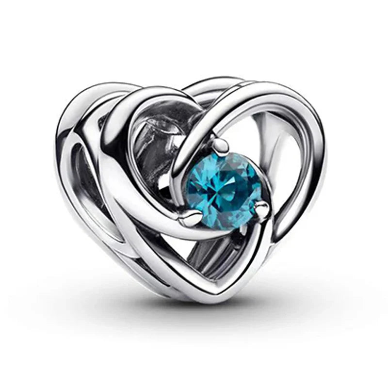 925 Silver Valentine's Day Snake Year Series Pendant Suitable for 925 Sterling Silver Original Women's Bracelet DIY Jewelry Gift