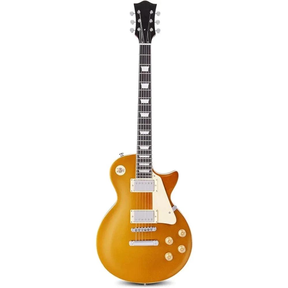 LP Electric Guitar, LesPaul Style for Beginner, Intermediate, Bonus 2-Pack of Picks, Mahogany Wood, Volume/Tone Controls, 3-Way Pickup - Premium Electric Guitar from Lizard Vigilante - Just $315.99! Shop now at Lizard Vigilante