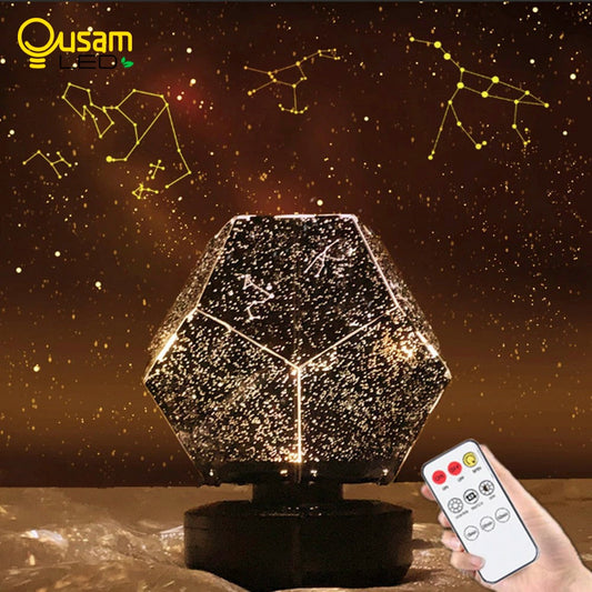 NNEOBA Galaxy Light Projector Nightlights Star Light Space Rechargeable Lamp for Decoration Bedroom Christmas Gift Children Night Light