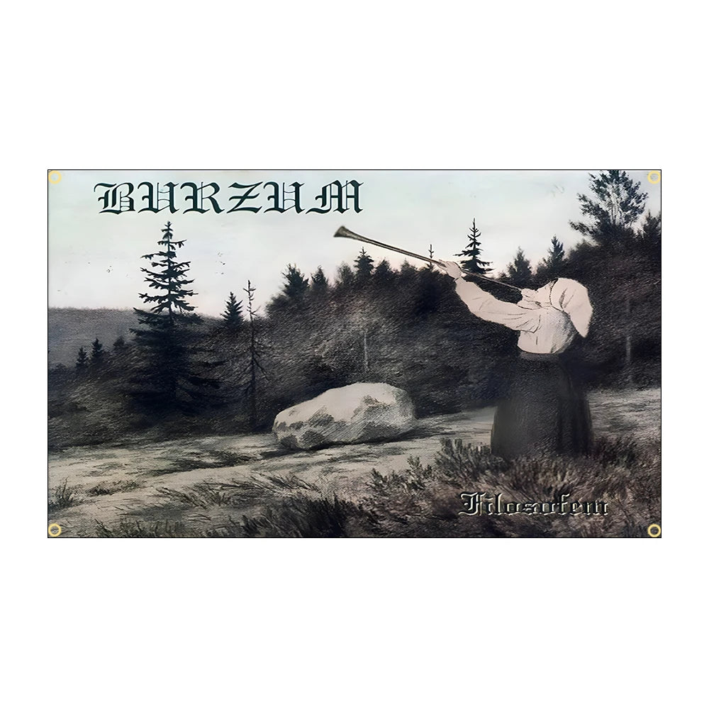 Burzum Black Metal Flag – 3x5 Ft Heavy Metal Polyester Band Banner for Wall Decor and Tapestry - Premium flag from Lizard Vigilante - Just $19.99! Shop now at Lizard Vigilante