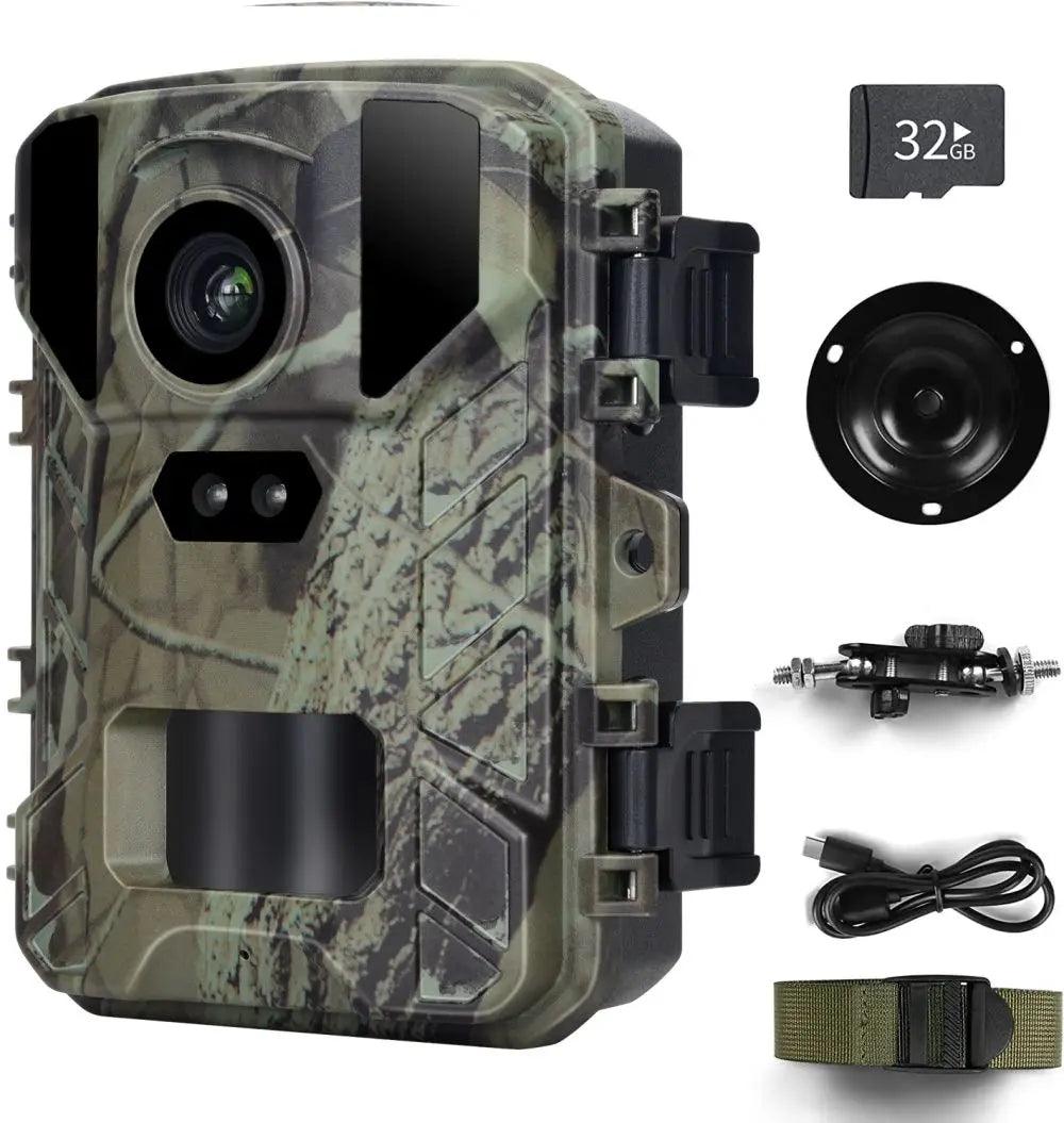 Outdoor HD4K Infrared Low Glow Arction Camera 48MP Mini Trail Game Night Vision IP66 Waterproof Hunting Wildlife Trap Game Cam - Lizard Vigilante