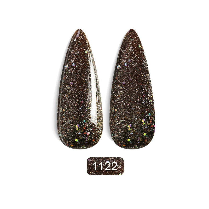 Rainbow Ghini Ultra Shiny Glitter Gel Nail Polish Semi-permanent Gellack UV Varnish Gold Silver Metal Gel Nail Art Wholesale Top