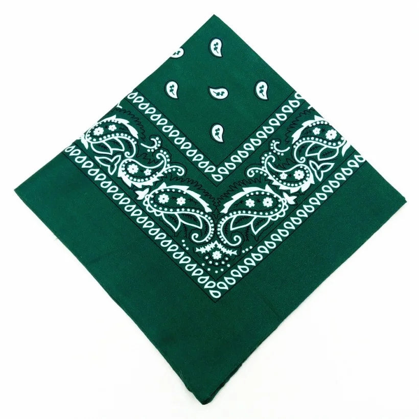 Unisex Cotton Bandana – Men’s & Women’s Paisley Cowboy Biker Headwrap Scarf - Premium Bandana from Lizard Vigilante - Just $2.99! Shop now at Lizard Vigilante