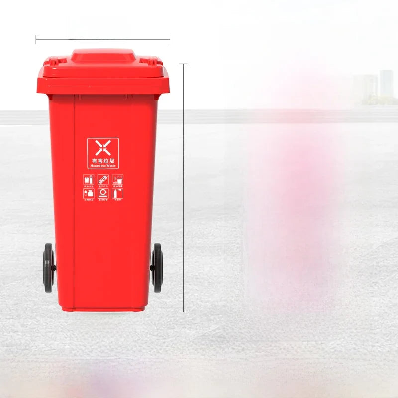 Large Capaci Outdoor Kitchen Waste Bin 240L with Wheels for ering Commercial Use Big Size Tra Can Recycling Bin