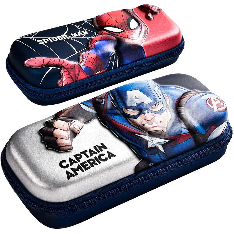 Marvel Spider-Man & Avengers Metal Pencil Case High-Capacity Portable School Supplies Gift