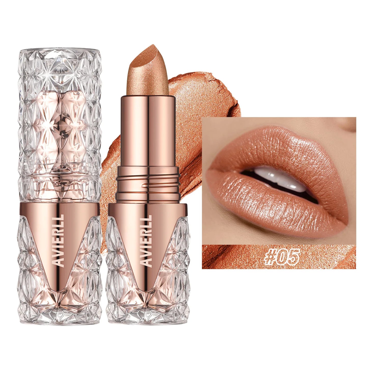 Makeup Non-sticky Non-fading Lipstick Pearlescent Long-lasting Moisturizing Fine Glitter Lip Gloss Hydrating Waterproof Lips Hot