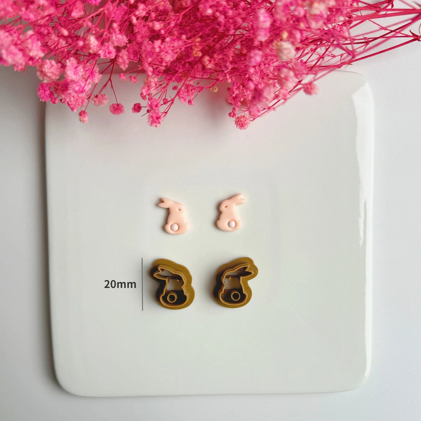 Easter Series Cute Cartoon Rabbit Carrot Shape Polymer Clay Cutters For DIY Earrings Jewelry Makings Embossing Cutting Die