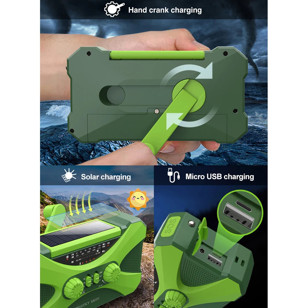 Solar Havoc Hand-Crank Survival Power Forge