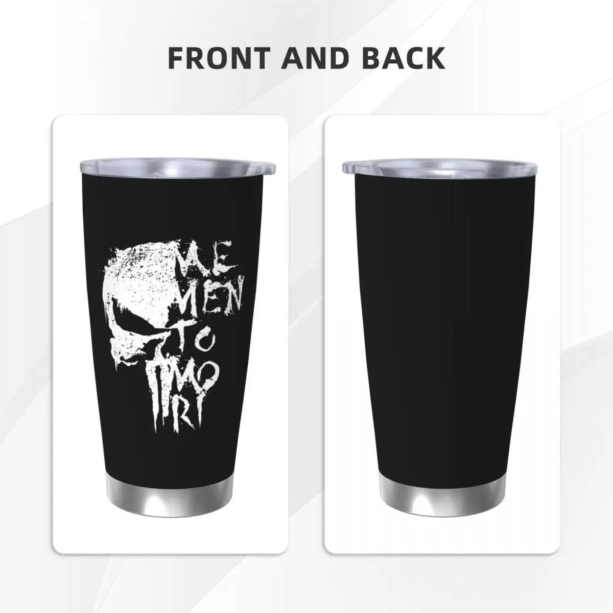 Skull Memento Mori Tumbler – 20oz Vacuum Insulated Stainless Steel Coffee Cup - Premium tumbler from Lizard Vigilante - Just $30.88! Shop now at Lizard Vigilante