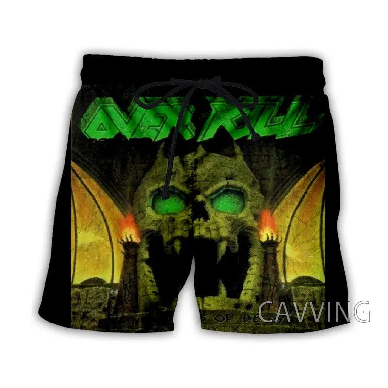 Overkill Band Summer Beach Shorts Streetwear Men Quick Dry Vacation Casual Shorts Women/Men's 3D Print - Lizard Vigilante