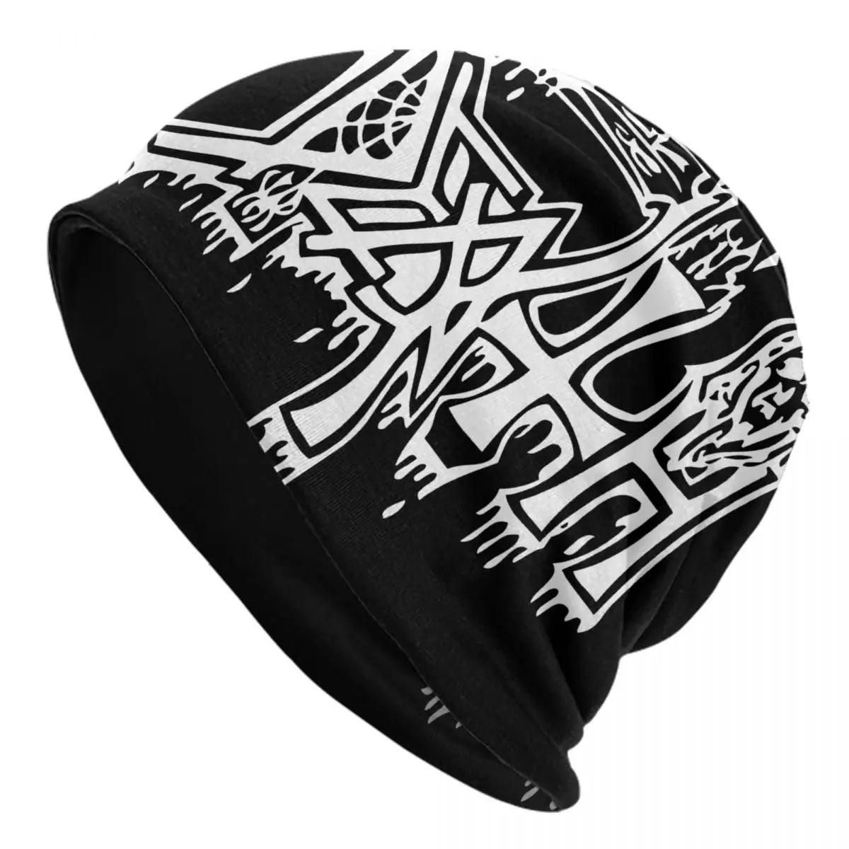 Heavy Metal Rock Megadeths Print Beanie Cap Unisex Winter Warm Bonnet Homme Knit Hats Fashion Ski Skullies Beanies Hats For - Lizard Vigilante