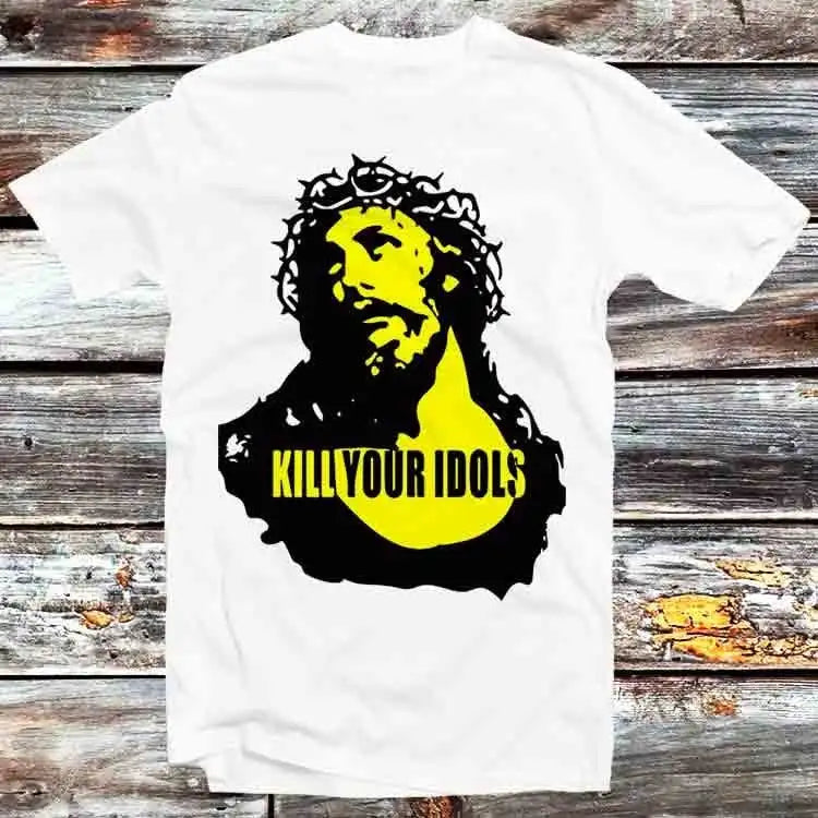 Kill Your Idols T-Shirt Hard Rock Worn by Heavy Metal Group Singer - Premium t-shirt from Lizard Vigilante - Just $29.99! Shop now at Lizard Vigilante