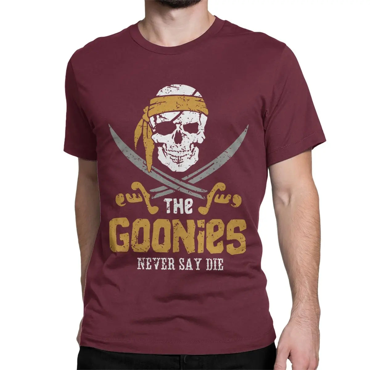 The Goonies Skull TV Series T-Shirts for Men Women Funny Pure Cotton Tee Shirt Round Neck Short Sleeve T Shirt Summer Clothing - Premium t-shirt from Lizard Vigilante - Just $19.99! Shop now at Lizard Vigilante