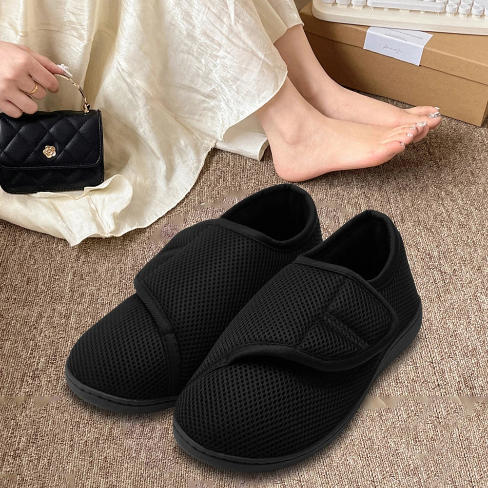 Unisex Diabetic Shoes Wide Walking Shoes Plush Lining Slip-On Orthopedic Shoes Hook and Loop Sneakers for Swollen Feet - Premium  from Lizard Vigilante - Just $28.99! Shop now at Lizard Vigilante