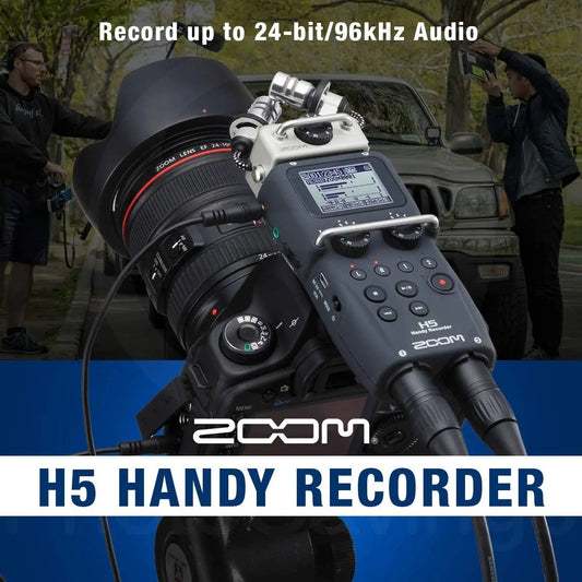 ZOOM H5 Professional Handheld Digital Four-Track Portable Audio Recorder with X/Y Microphone for Studio, Video, and Field Recording - Premium recorder from Lizard Vigilante - Just $659.99! Shop now at Lizard Vigilante