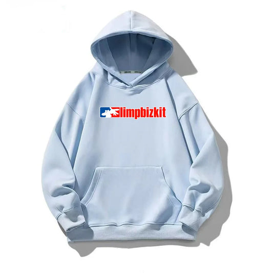 Retro Limp Bizkit Graphic Hoodie – Oversized Streetwear for Men & Women, Bold Hip-Hop Style Pullover Sweatshirt for All Seasons - Premium hoodie from Lizard Vigilante - Just $38.88! Shop now at Lizard Vigilante