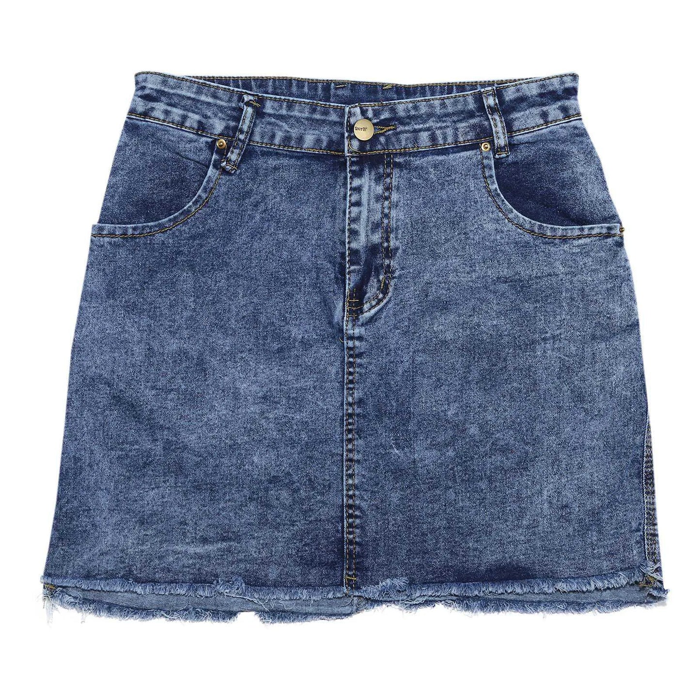 Sexy Denim Mini Skirt - A Stylish and Edgy Addition - Premium mini skirt from Lizard Vigilante - Just $28.88! Shop now at Lizard Vigilante