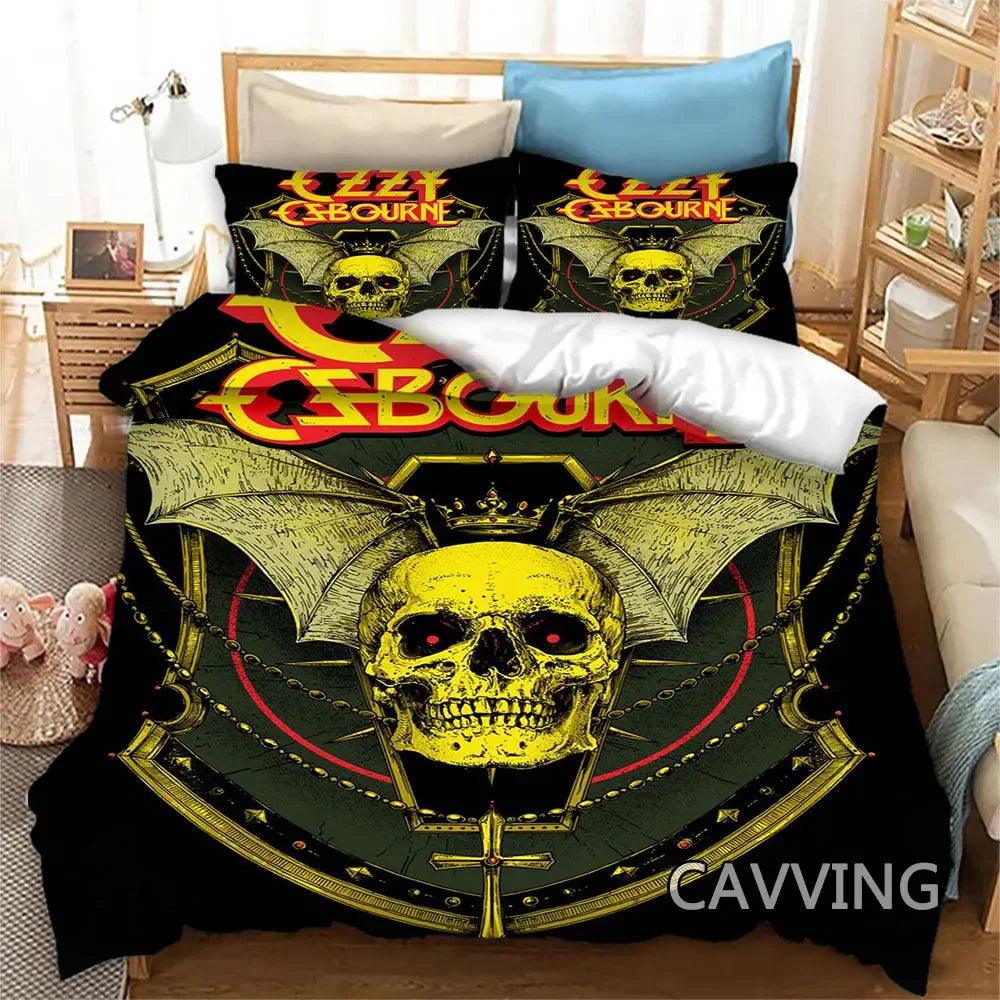 Dive into Heavy Metal Dreams with the Ozzy Osbourne 3D Bedding Set - Premium bedding from Lizard Vigilante - Just $63.99! Shop now at Lizard Vigilante