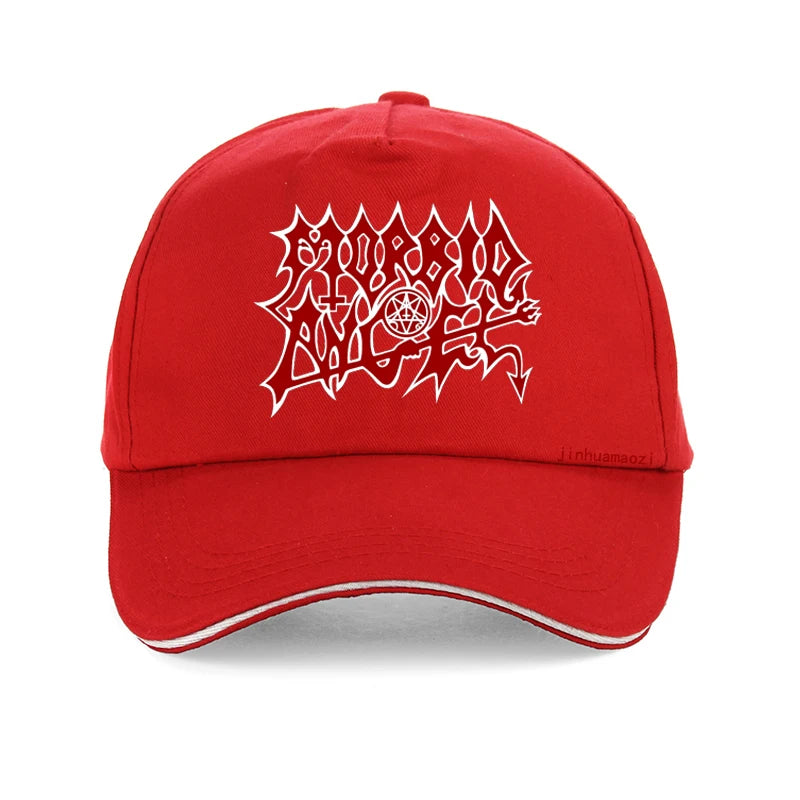 Morbid Angel Metal Gothic Rock Band Men's Custom Print Baseball Cap - Cool Casual Solid Sunhat Adjustable Snapback Hat - Premium hats from Lizard Vigilante - Just $23.88! Shop now at Lizard Vigilante