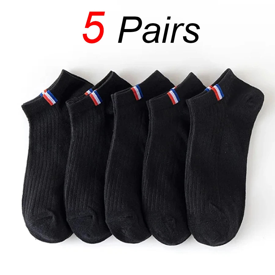 10 Pairs Men's Low-Cut Boat Socks - Breathable, Sweat-Absorbent, Non-Pilling Casual Ankle Socks for Business and Sports - Premium Socks from Lizard Vigilante - Just $14.99! Shop now at Lizard Vigilante