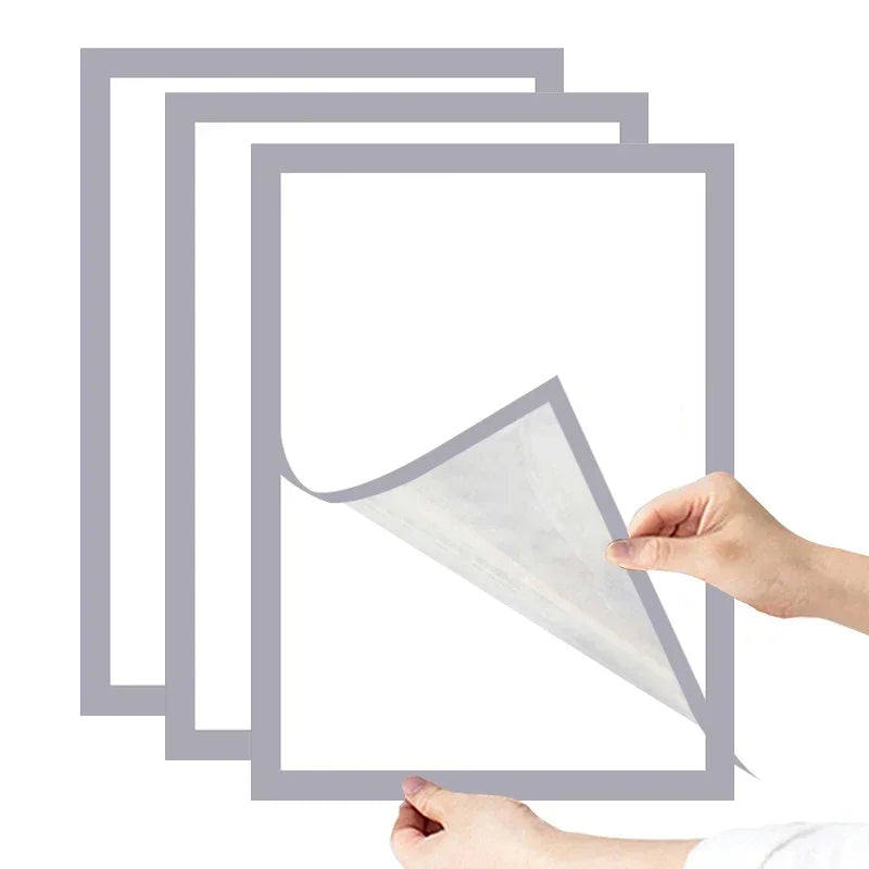A4/A5/A6 Black Magnetic Photo Frame Publicity Column Advertising Column Self Adhesive Soft Poster Frame Certificate Folder
