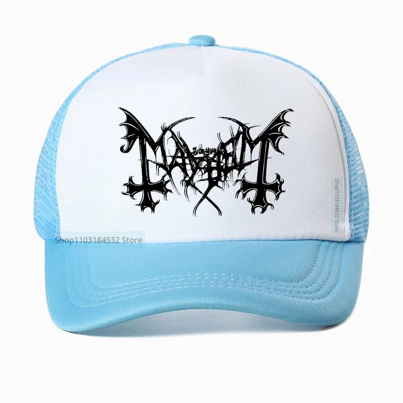 Mayhem Death Hat - Norwegian Heavy Metal Fashion Snapback - Premium hat from Lizard Vigilante - Just $23.88! Shop now at Lizard Vigilante