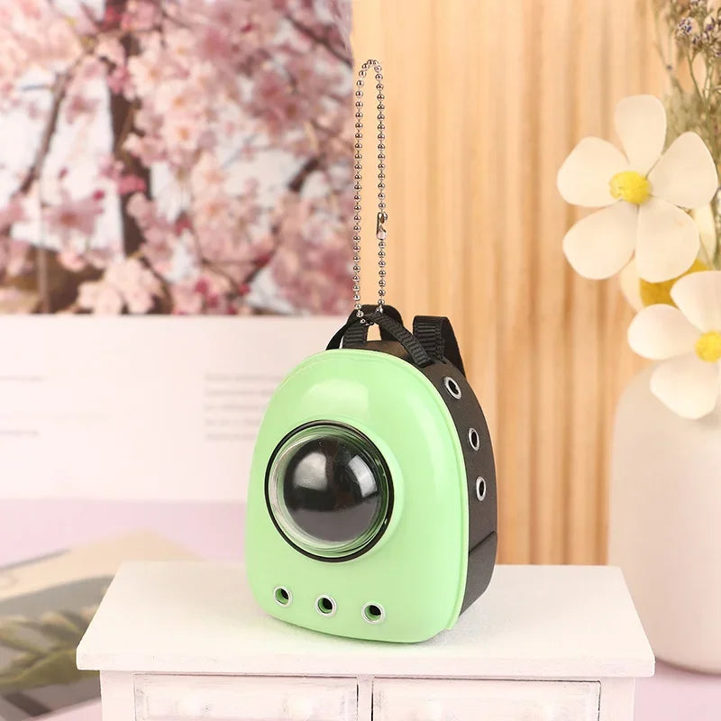 Labubu Doll Canvas Backpack Simulation Pet Bag for 15/17cm Dolls Cute Doll Accessories