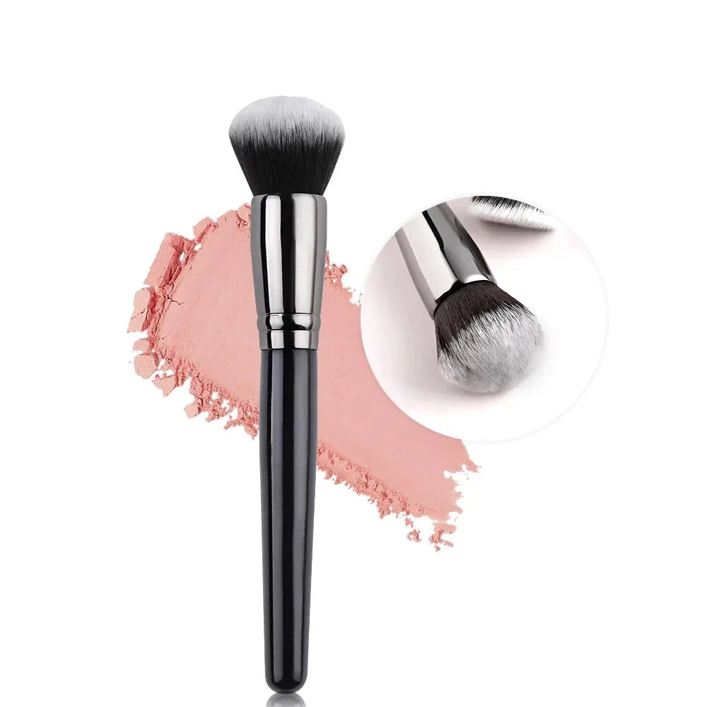Black Foundation Make up Brush Cream Foundation buffing Makeup Brush Big Foundation Brush Synthetic Hair Face Makeup Tool