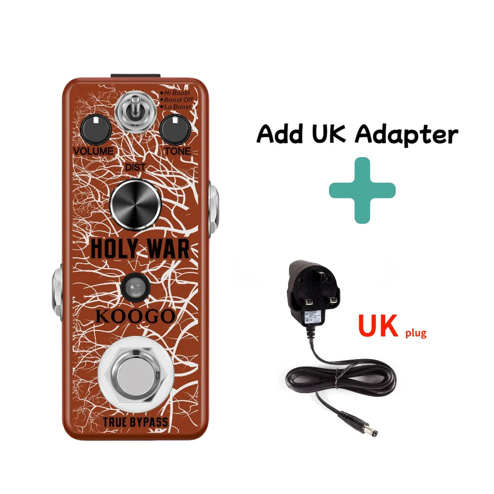 Koogo Heavy Metal Distortion Pedal – Analog Circuitry Effector for Electric Guitar with Classic 80's Metal Sound - Premium guitar effects pedal from Lizard Vigilante - Just $22.99! Shop now at Lizard Vigilante