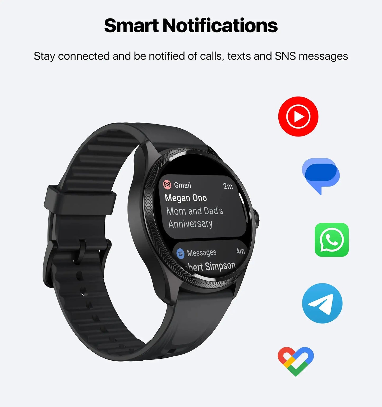 TicWatch Pro 5 Enduro Wear OS Smartwatch for Men 90Hrs Battery 110+ Workout Modes 7/24 Heart Rate Compass and Android Compatible