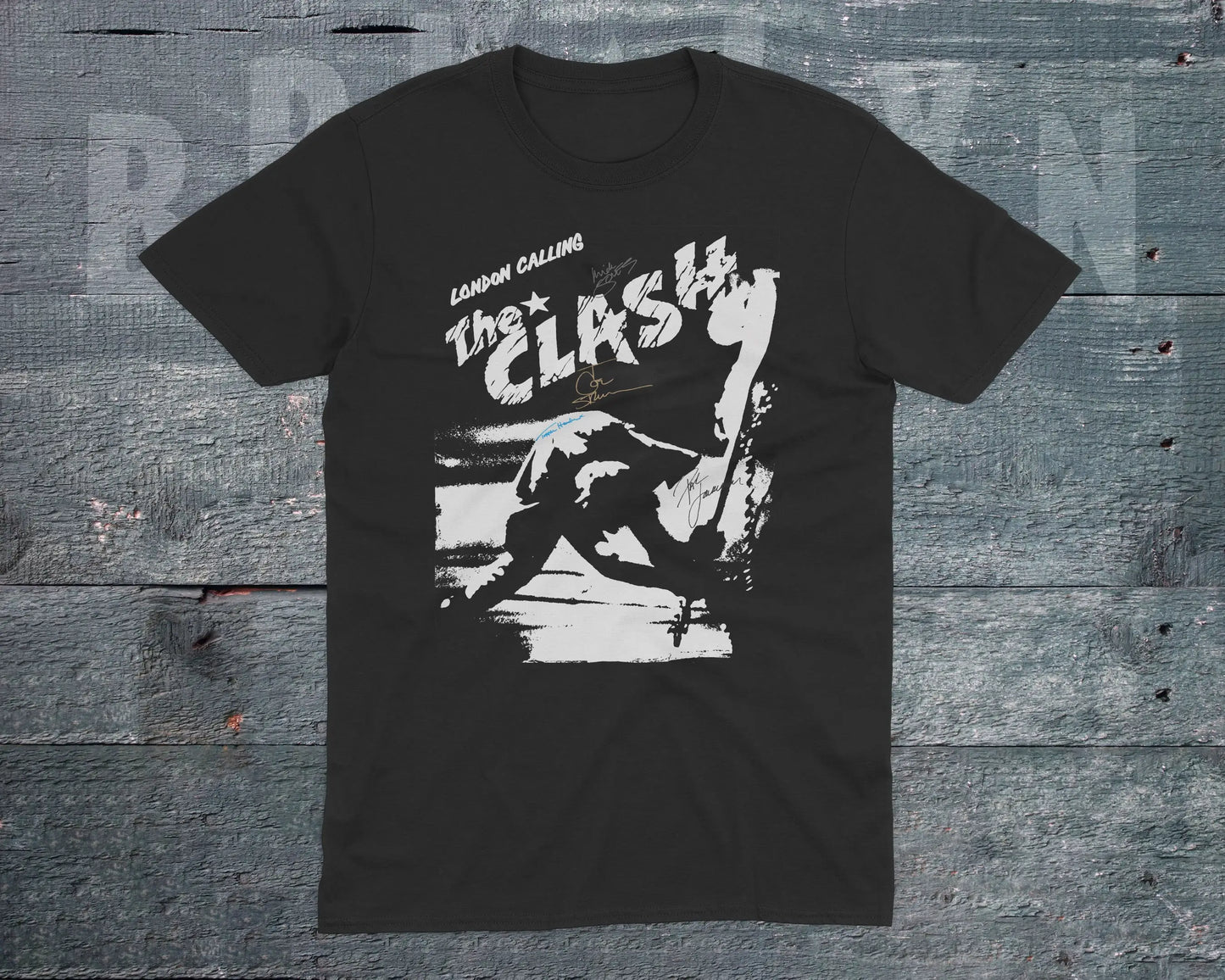 London Calling The Clash Punk Rock Tshirt Vintage Punk Rock Band Unisex T-Shirt - Premium tshirt from Lizard Vigilante - Just $23.88! Shop now at Lizard Vigilante