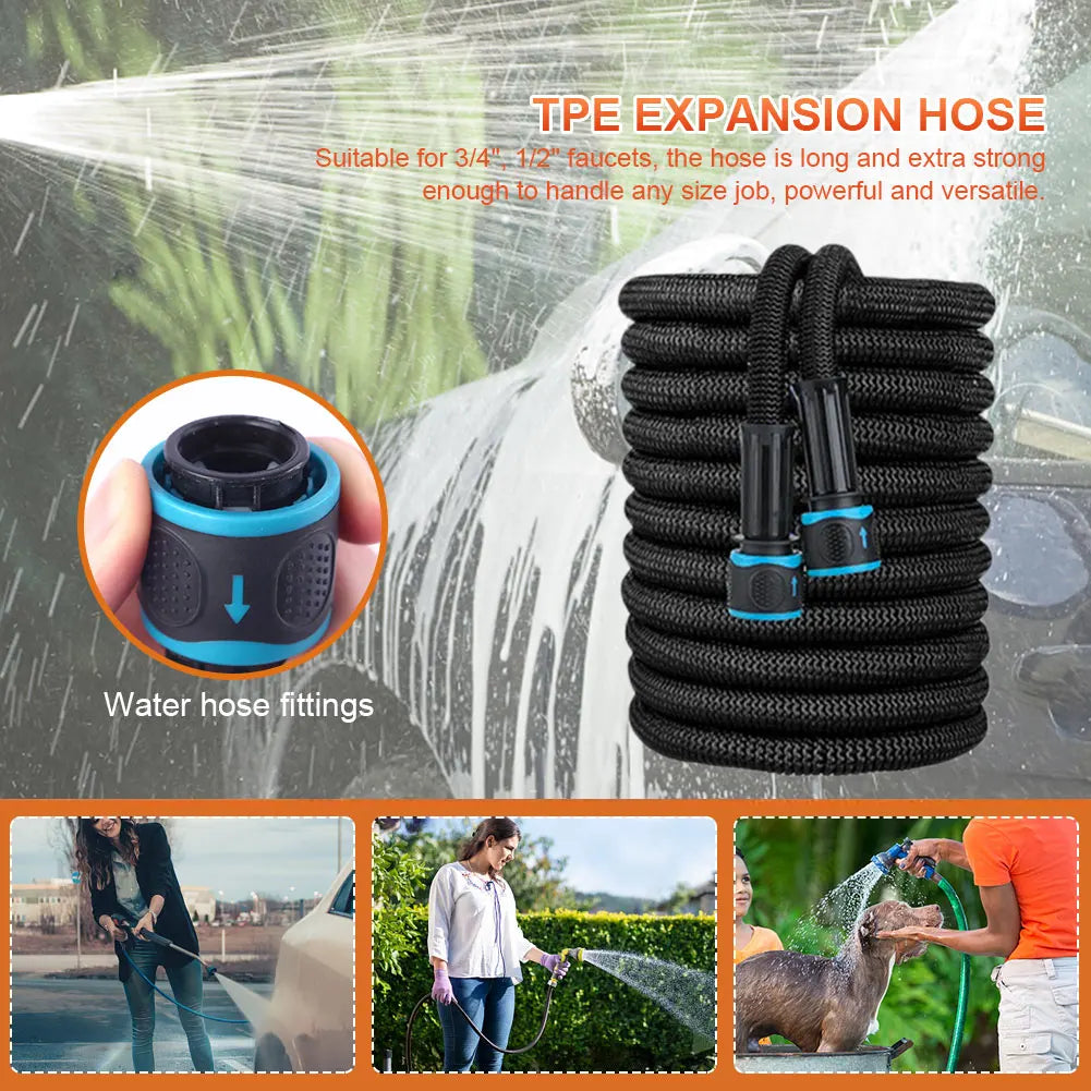 25FT-100FT Expandable Flexible Water Hose - Durable Garden Sprayer with No Kink Design - Premium hose from Lizard Vigilante - Just $28.99! Shop now at Lizard Vigilante